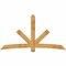Ekena Millwork Alberta Rough Sawn Timber Gable Bracket, Western Red Cedar, 96"W x 52"H x 4"D x 6"F, 13/12 Pitch GBW096X52X0406ALB00RWR - alternate 1